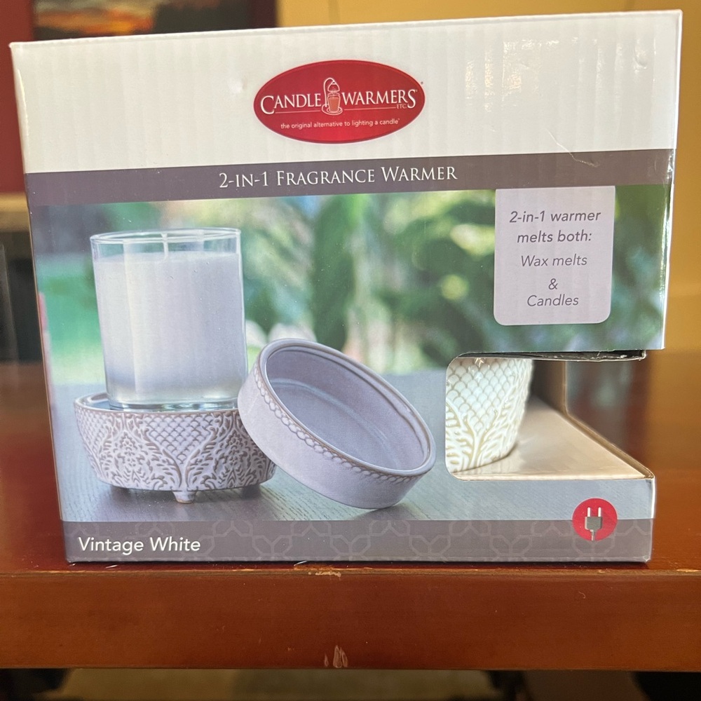 Two in one candle and wax warmer